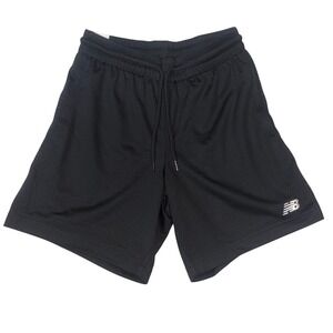 New Balance Mesh Shorts Mens Small Black NEW 7 Inch Inseam Relaxed Fit MS21258